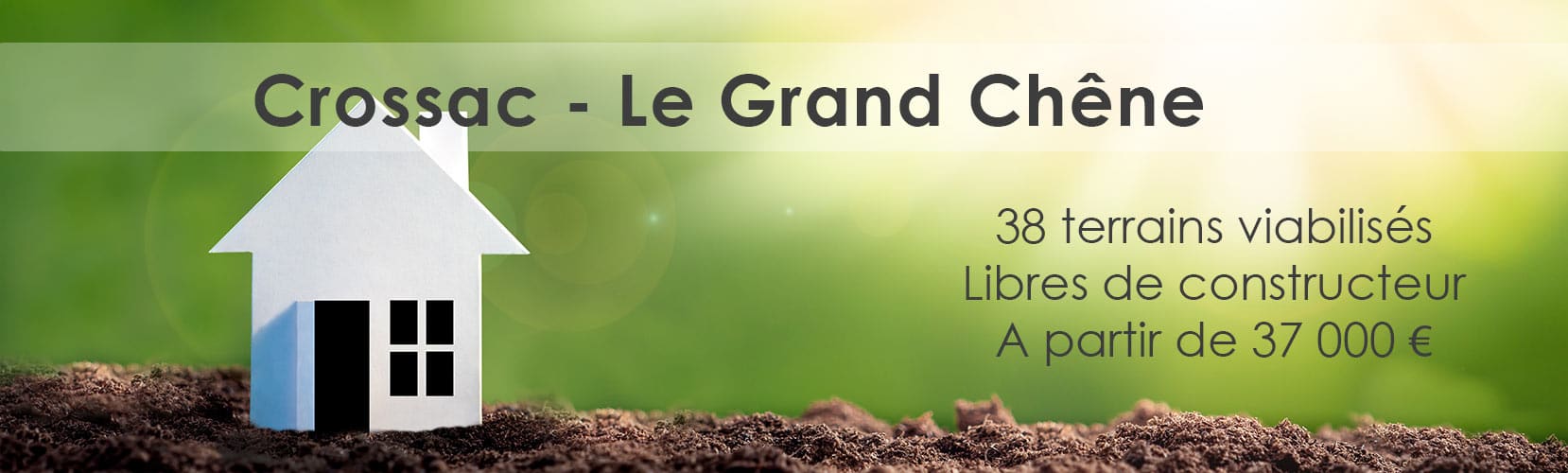 Le Grand Chêne Crossac terrains lotissement